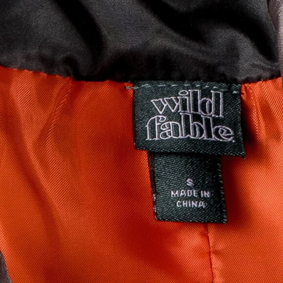 Wild Fable Camouflage Puffer Jacket S Womens Green Zip Up Winter Short - Picture 4 of 5